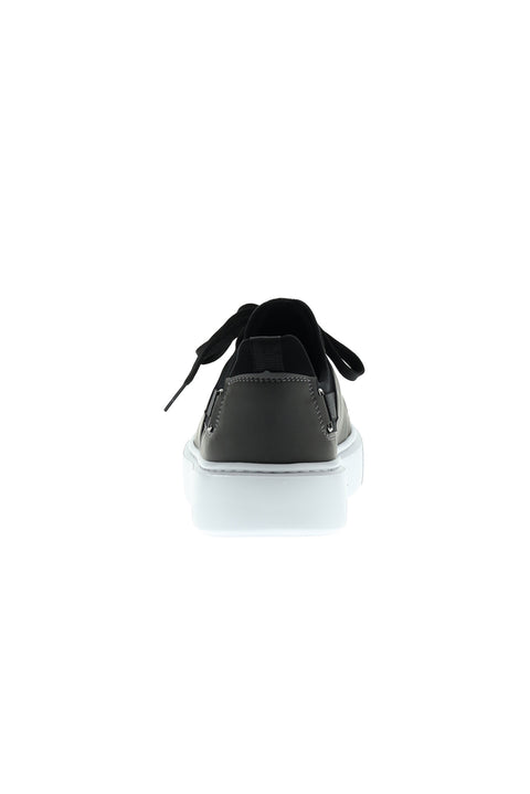 Orta Gri Techno-Line Sneaker Deri Ayakkabı