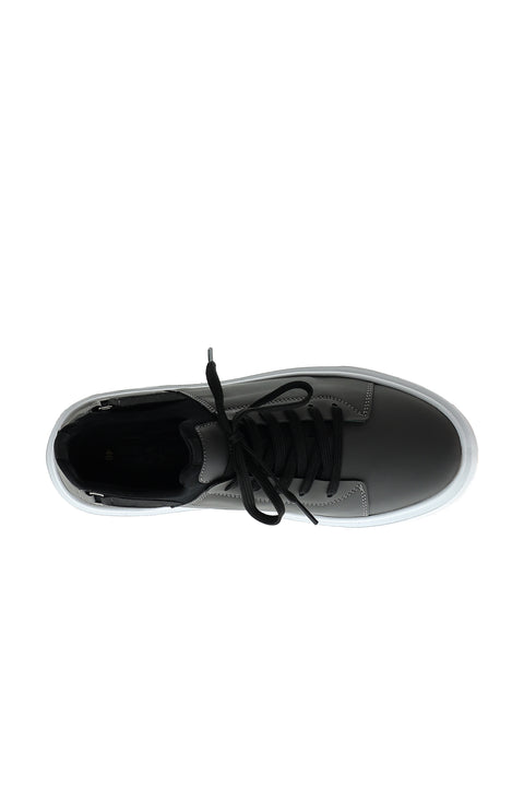 Orta Gri Techno-Line Sneaker Deri Ayakkabı