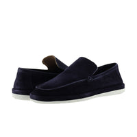 Koyu Lacivert Süet Casual Loafer Deri Ayakkabı