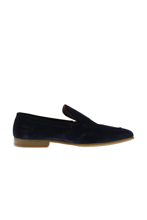 Dark Navy Casual Leather Loafer Shoes