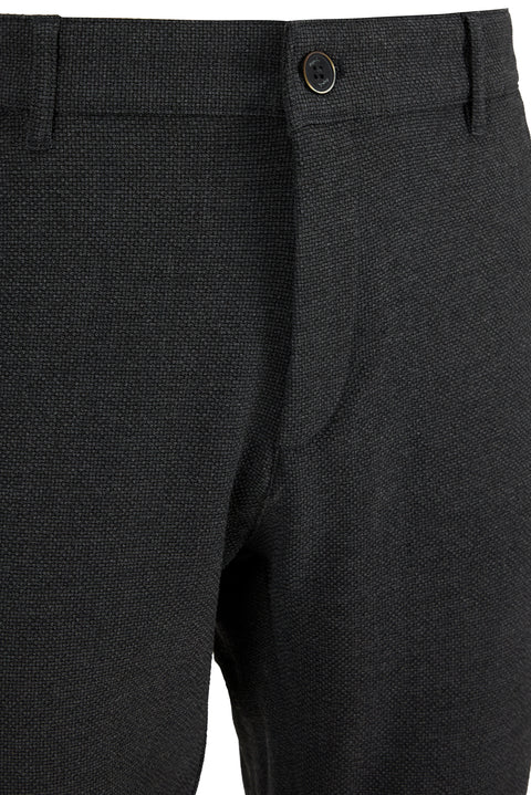 Açık Antrasit Regular Straight Fit Yan Cepli Likralı Esnek Desenli Kanvas / Chino Pantolon