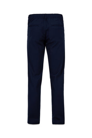 Açık Lacivert Regular Straight Fit Beli İpli Pileli Yan Cepli Likralı Jogger Pantolon