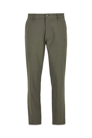 Orta Haki Regular Fit Standart Kesim Likralı Kanvas / Chino Pantolon