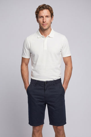 Koyu Antrasit Regular Fit Standart Kesim Çizgili Beli Lastikli Cepli Bermuda Şort