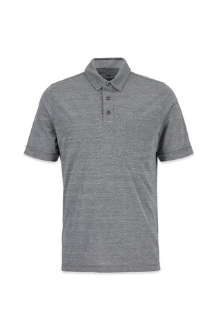 Açık Gri Polo Yaka Regular Fit Cepli Tişört