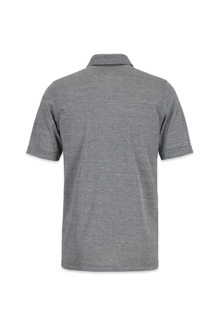 Açık Gri Polo Yaka Regular Fit Cepli Tişört