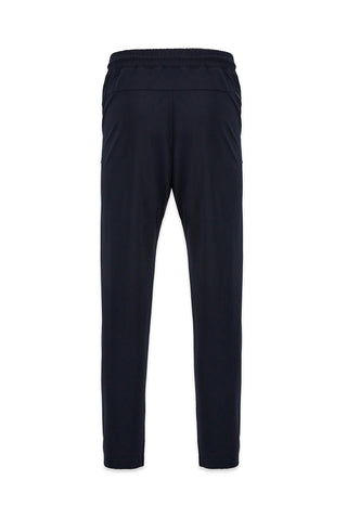 Koyu Lacivert Regular Fit Likralı Düz Beli Bağcıklı Lastikli Sweatpant