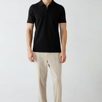 Light Beige Techno-Line Pocketed Lycra Elastic Waist Drawstring Sweatpants