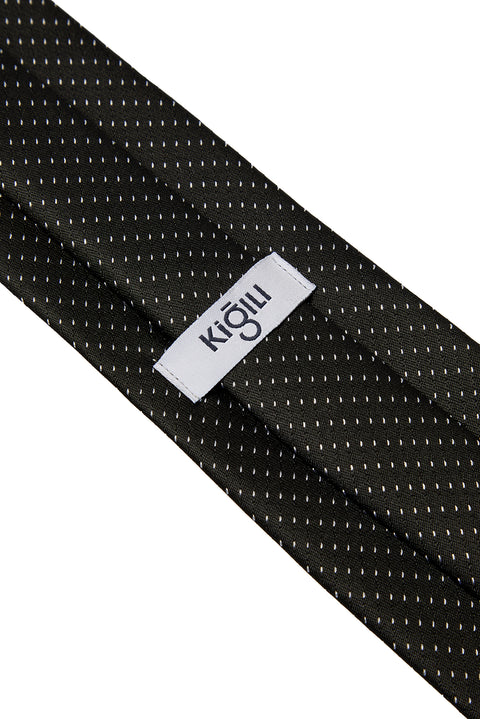 Black Patterned Tie