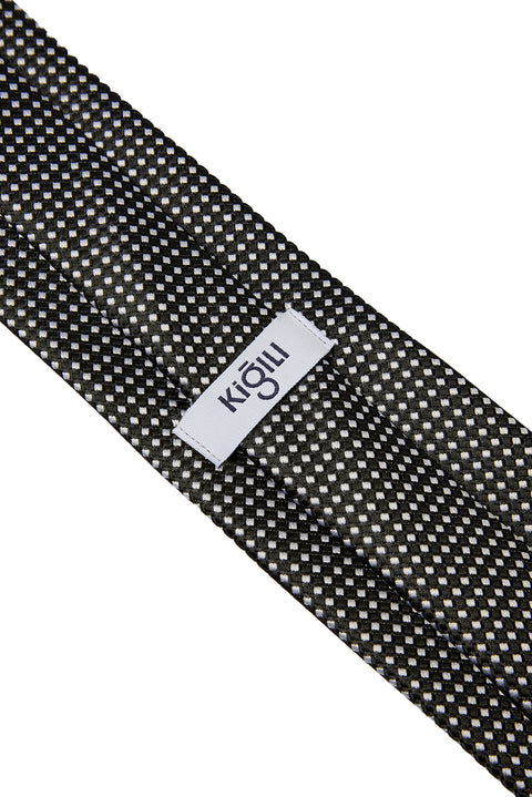 Black Patterned Tie