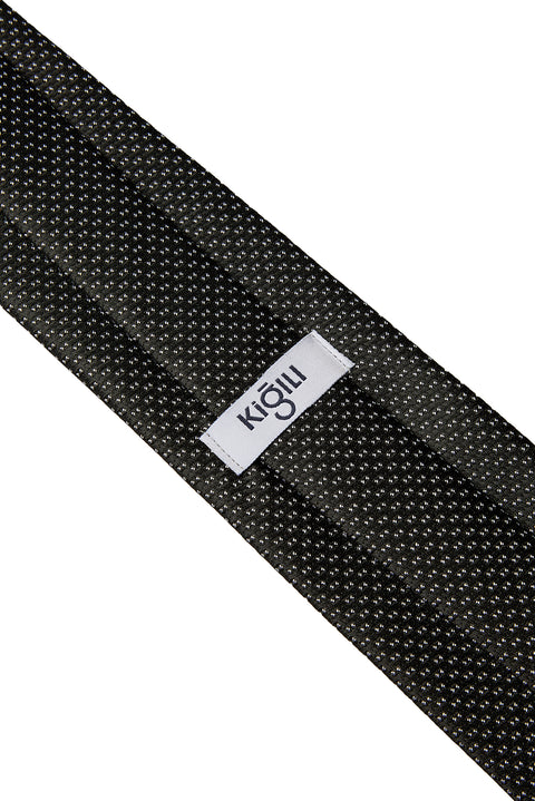 Black Patterned Tie