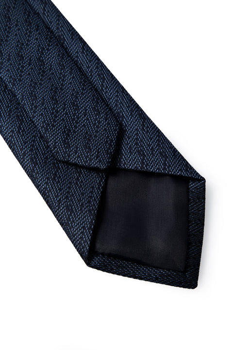 Dark Navy Patterned Tie