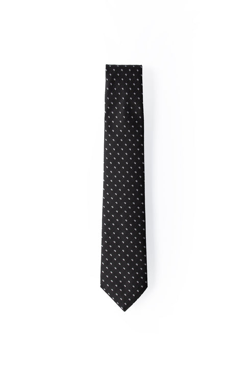Black Patterned Tie