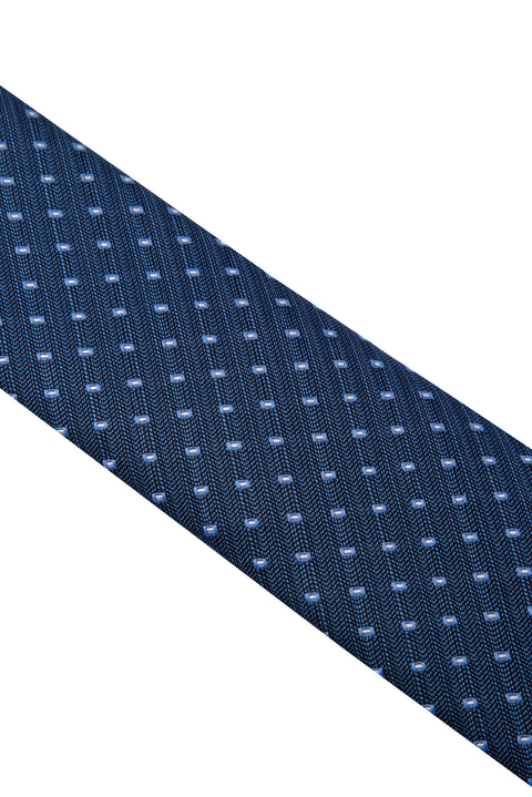 Navy Patterned Tie
