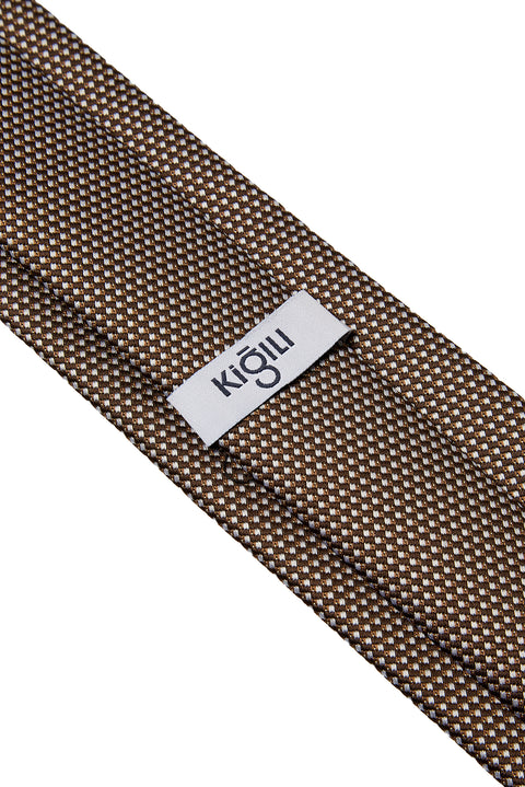 Medium Brown Patterned Tie