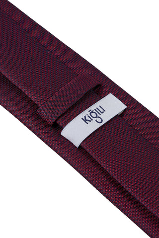 Koyu Bordo İtalyan Desenli Kravat