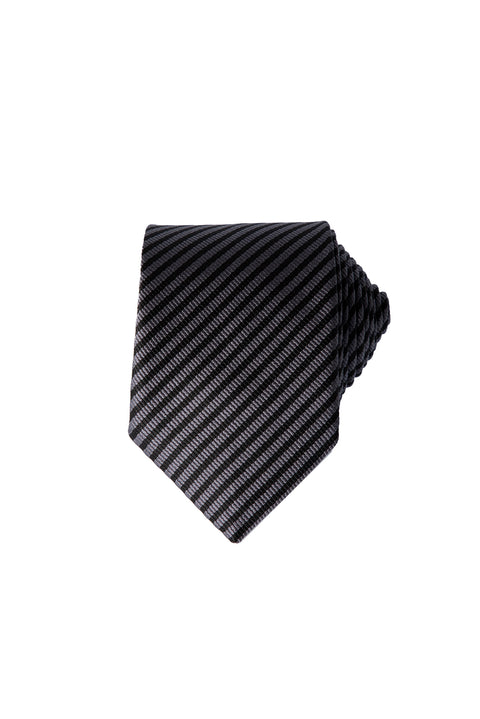 Black Patterned Tie
