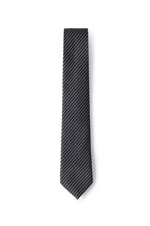 Black Patterned Tie