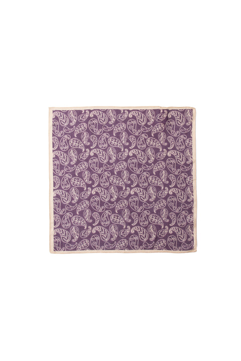 Purple Scarf Patterned Modal Handkerchief