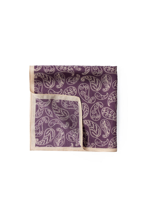 Purple Scarf Patterned Modal Handkerchief