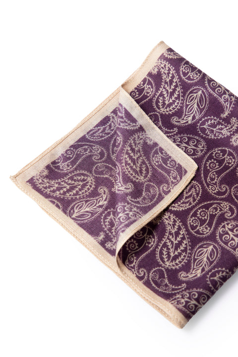 Purple Scarf Patterned Modal Handkerchief