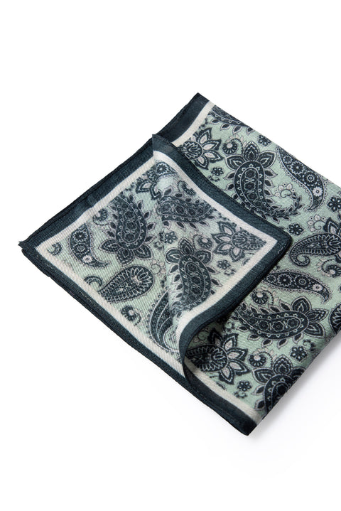 Mint Green Shawl Patterned Modal Scarf