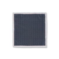 Dark Navy Patterned Handkerchief (33*33)