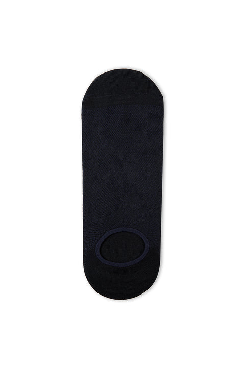 Dark Navy 2-Pack Cotton Lycra Flexible Loafer Socks Set
