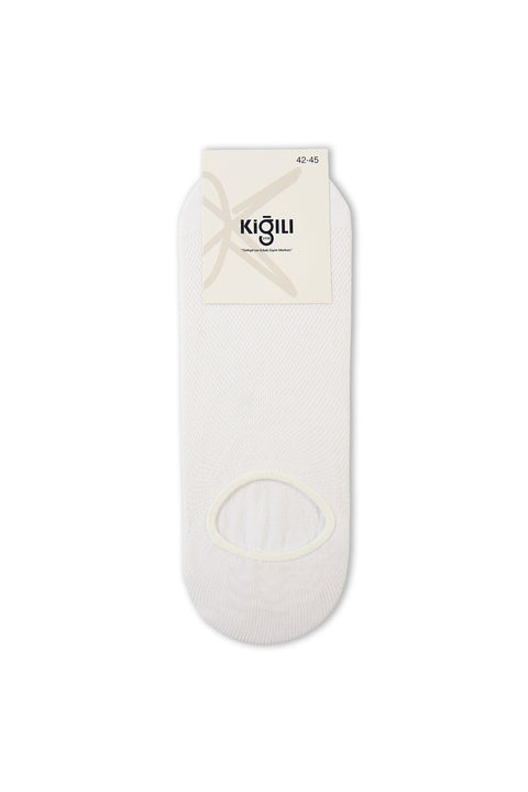 White 2-Pack Cotton Lycra Stretch Loafer Socks Set