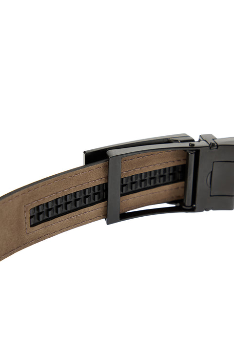 Black Automatic Buckle Plain Belt
