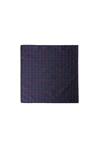 Açık Bordo 2'li Şal Desenli Kravat & Mendil Hediye Kutulu Set