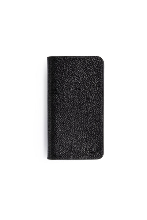 Black Floater Horizontal Leather Wallet