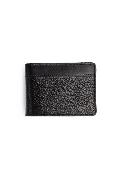 Black Leather Floater Wallet