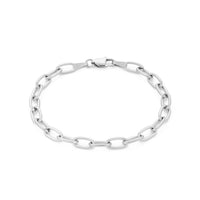 Silver Color Stainless Steel Silver Plated Forsa Chain Bracelet X AtolyeWolf