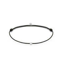 Black Stainless Steel Silver Plated Lucky Bracelet X AtolyeWolf