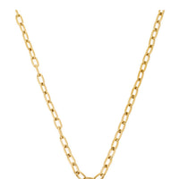 Gold Color Stainless Steel Gold Plated Forsa Chain Necklace X AtolyeWolf