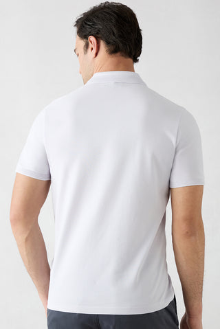 Lila Kıvrılmaz Polo Yaka Slim Fit Dar Kesim Ribana Detaylı Pamuk Tişört