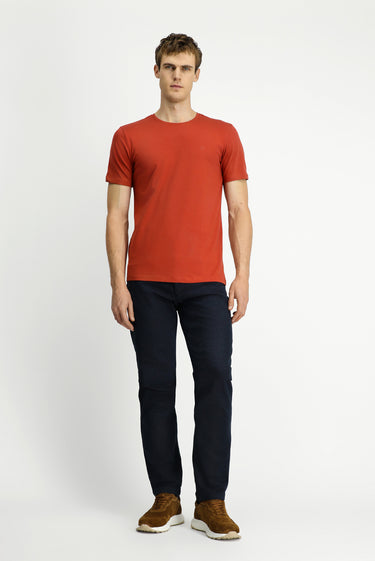 K90 Bisiklet Yaka Slim Fit Dar Kesim Süprem Pamuklu Tişört