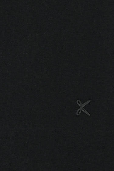 Siyah Büyük Beden V Yaka Süprem Pamuklu Tişört