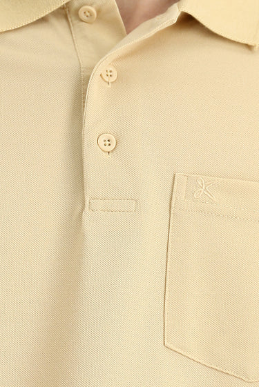 Orta Vizon Regular Fit Pamuklu Nakışlı Cepli Polo Yaka Tişört