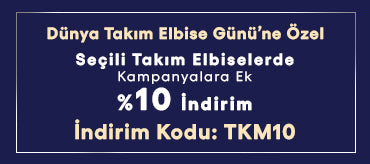 Dünya Takım Elbise Günü'ne Özel %10 İndirim, TKM10
