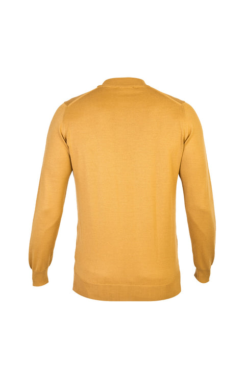 Açık Kahve - Camel Yarım Balıkçı Yaka Regular Fit Yünlü Triko Kazak