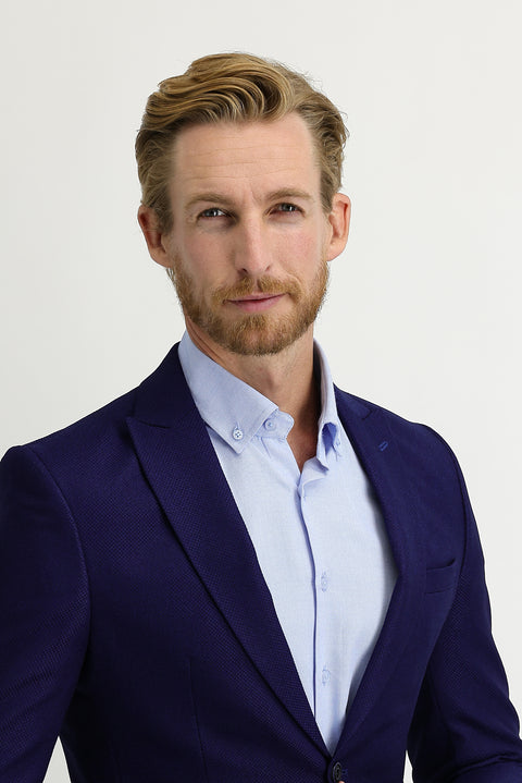 Lacivert 6 Drop Regular Fit Standart Kesim Ceket