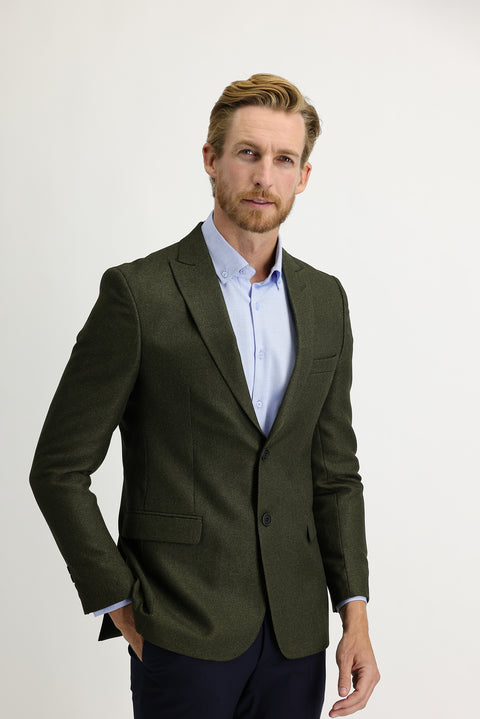 Koyu Yesil 6 Drop Regular Fit Standart Kesim Ceket