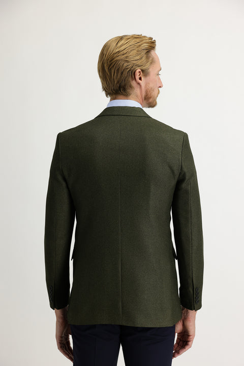 Koyu Yesil 6 Drop Regular Fit Standart Kesim Ceket