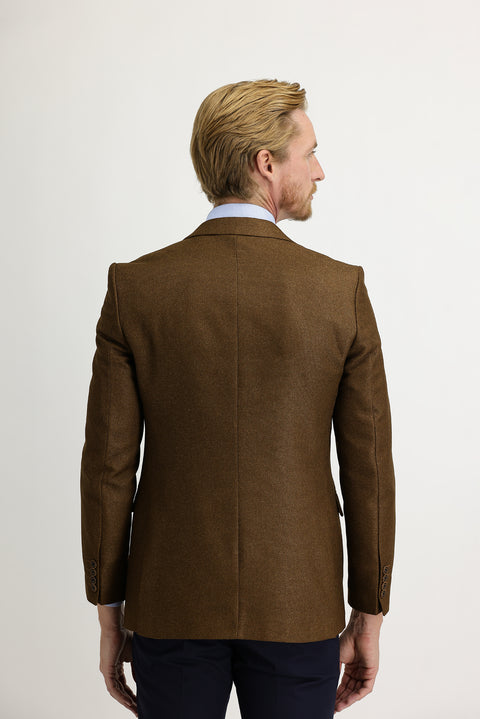 Koyu Kahve 6 Drop Regular Fit Standart Kesim Ceket