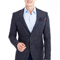 Lacivert Desenli Ceket