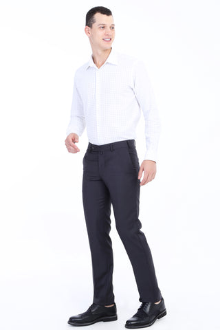  Antrasit 7 Drop Slim Fit Dar Kesim Klasik Kumaş Pantolon