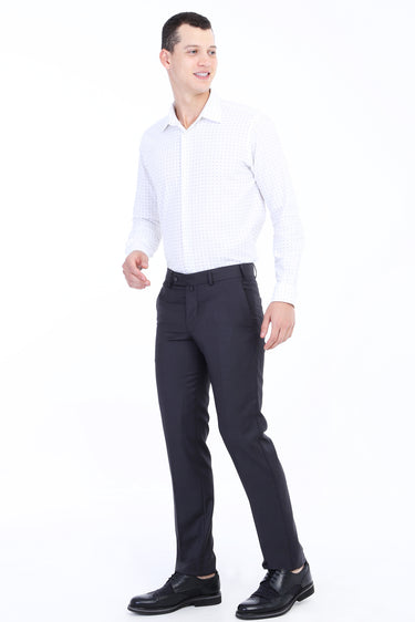 Antrasit Slim Fit Dar Kesim Klasik Kumaş Pantolon