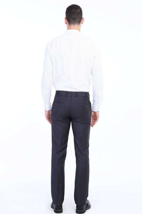 Antrasit 7 Drop Slim Fit Dar Kesim Klasik Kumaş Pantolon